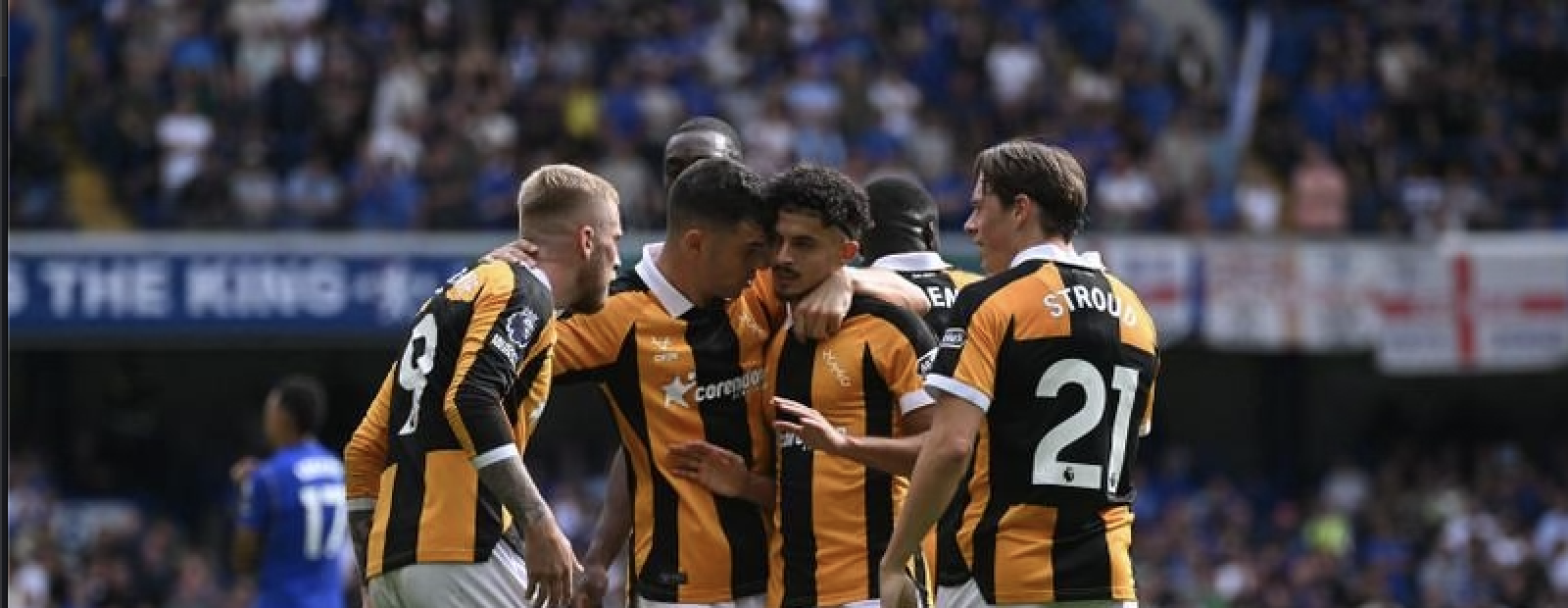 Hull City players celebrating
