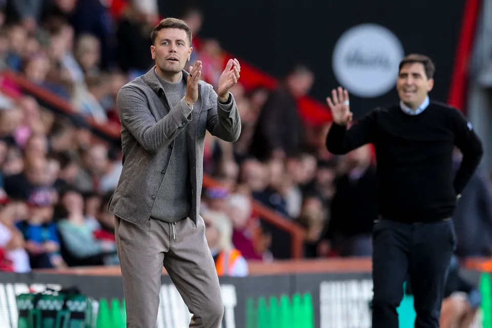 Premier League manager on the touchline